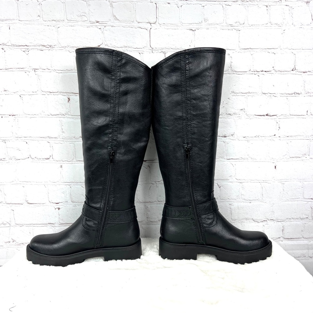 ⏳••NIB🤩 |•ZODIAC•| 'Solana' Rubber Tread Knee High Faux Leather Boots•• - Picture 6 of 15